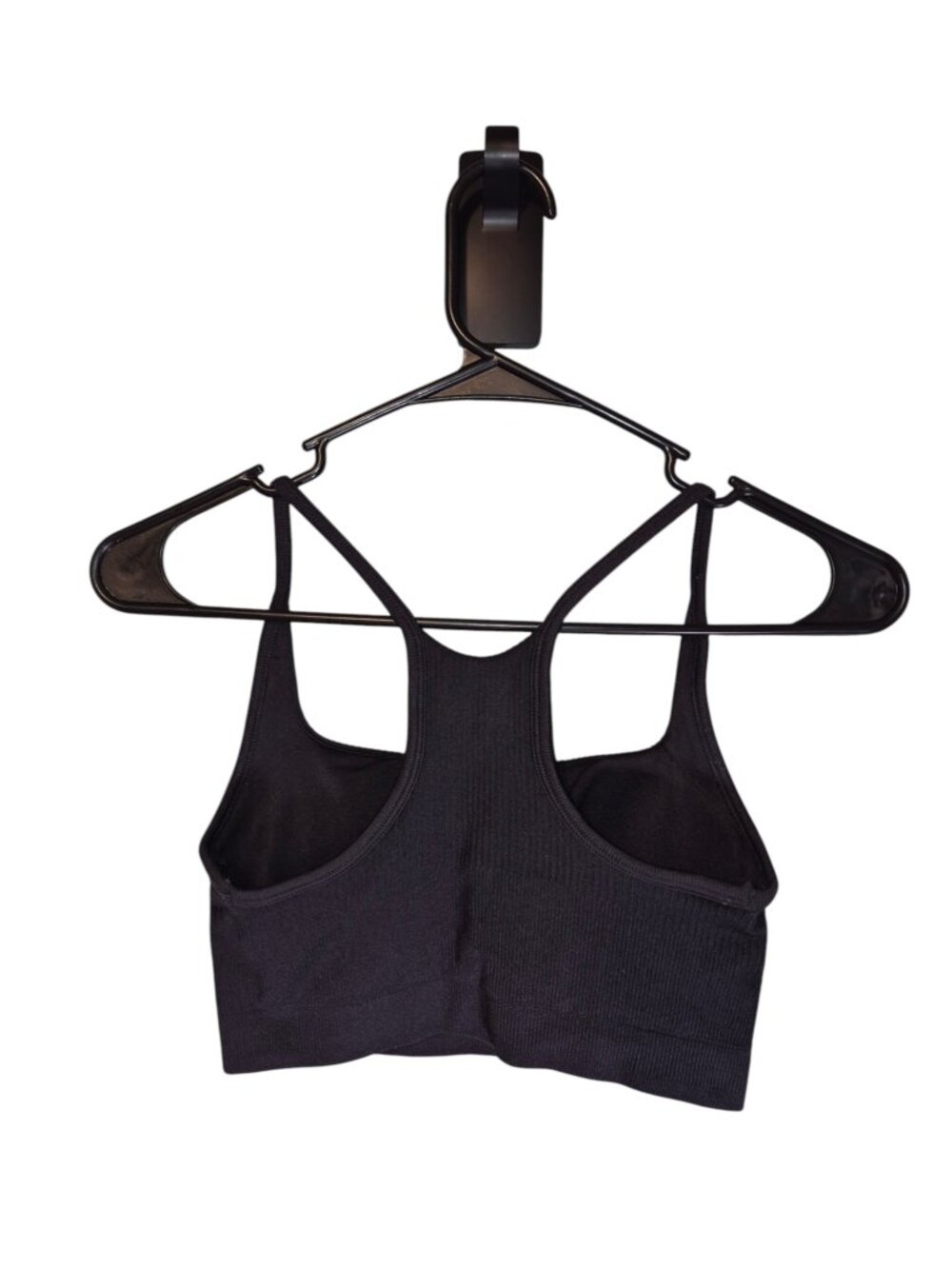 All In Motion Black Ribbed Sports Bra. Size M - Picture 2 of 4